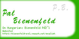 pal bienenfeld business card